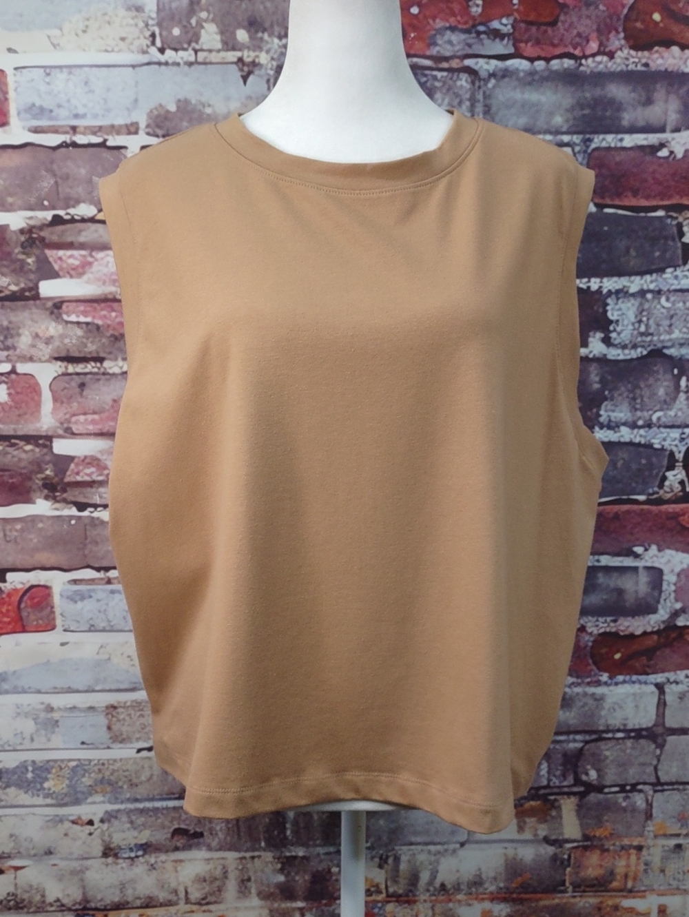 a new day Sleeveless Tank Top - Tan